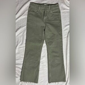 Zara Olive Green Women Jeans         Size 4 (runs big IMO)